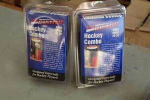 lot 2215 image: Lot of (2) ProGuard Adult Small 26-32 Hockey Combo