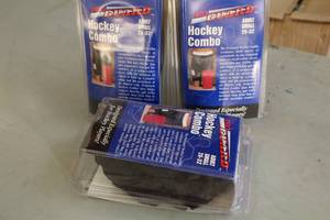 lot 2218 image: Lot of (3) ProGuard Adult Small 26-32 Hockey Combo