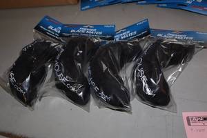 lot 2323 image: Lot of (4) ProGuard Premier Blade Mates Size Youth Ice Warehouse logo Hockey Skate Blade Guards