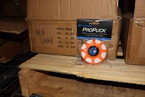 lot 2375 image: Lot of (1 Case) ProGuard ProPuck Roller Hockey Puck 100-count (in packaging)