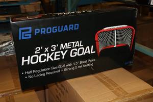 lot 2544 image: Lot of (1) ProGuard Metal Hockey Goal 6900 2x3