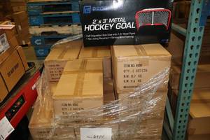 lot 2554 image: Lot of (4) ProGuard Metal Hockey Goal 6900 2x3