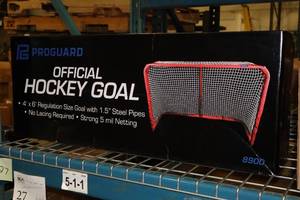 lot 2540 image: Lot of (2) ProGuard Official Hockey Goal 8900 4x6
