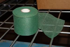 lot 2525 image: Lot of (12 Rolls) North American Tapes PerforMed Green Foam Underwrap 2-34x30yd