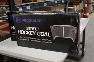 lot 2444 image: Lot of (2) ProGuard Street Hockey Goal 7900 54x44x22
