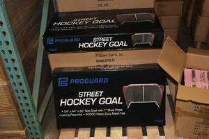 lot 2455 image: Lot of (12) ProGuard Street Hockey Goal 7900 54x44x22