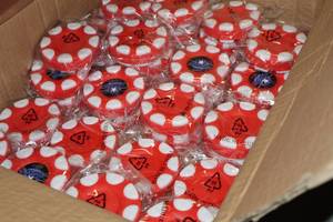 lot 2394 image: Lot of (20) ProGuard Street Hockey Pucks