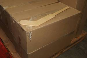lot 2638 image: Lot of (2 Boxes) 18 Wood Hockey Goalie Sticks 80-count ( 160 total items )