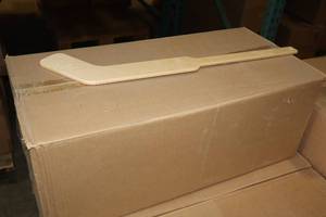 lot 2635 image: Lot of (1 Box) 18 Wood Hockey Goalie Sticks 80-count ( 80 total items )
