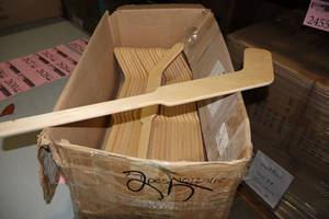 lot 2631 image: Lot of (40) 18 Wood Hockey Goalie Sticks