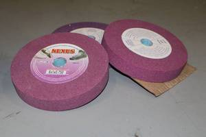 lot 2651 image: Lot of (3) Colonial West Co (USA) Nexus Cross Grinding Wheels 6x1x.750