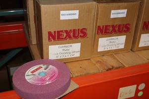 lot 2657 image: Lot of (2 Boxes) Colonial West Co (USA) Nexus Cross Grinding Wheels 6x1x.750 6-count ( 12 total items )