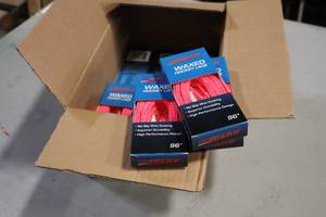 lot 2680 image: Lot of (18 Pair) ProGuard 96 Waxed PinkBlack Hockey Lace