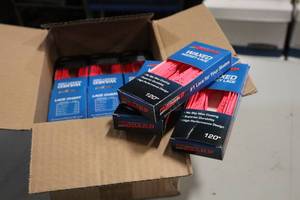 lot 2693 image: Lot of (13 Pair) ProGuard 120 Waxed PinkBlack Hockey Lace