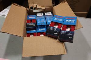 lot 2742 image: Lot of (14 Pair) ProGuard 84 Waxed RedBlack Hockey Lace
