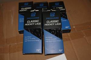 lot 3311 image: Lot of (50 Pairs) ProGuard 84 B lack Classic Hockey Lace