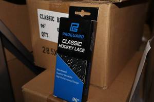 lot 3318 image: Lot of (1 Case) ProGuard 96 BlackWhite Classic Hockey Lace 36-count ( 36 total items )