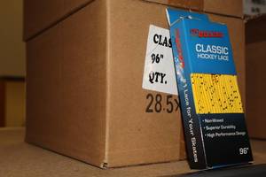 lot 3345 image: Lot of (1 Case) ProGuard 96 YellowBlack Classic Hockey Lace 36-count ( 36 total items )
