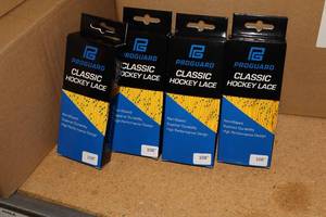 lot 3348 image: Lot of (18 Pairs) ProGuard 108 YellowBlack Classic Hockey Lace