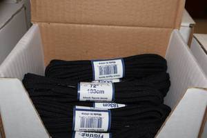 lot 3451 image: Lot of (11 Pairs) ProGuard 72 Black Figure Skate Laces