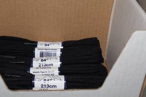 lot 3453 image: Lot of (10 Pairs) ProGuard 84 Black Figure Skate Laces