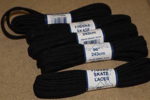 lot 3455 image: Lot of (18 Pairs) ProGuard 96 Black Figure Skate Laces