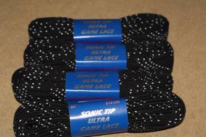 lot 3459 image: Lot of (16 Pairs) ProGuard Sonic Tip 84 Black Skate Laces