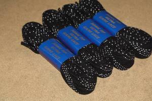 lot 3465 image: Lot of (8 Pairs) ProGuard Sonic Tip 96 Black Skate Laces