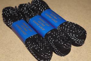 lot 3477 image: Lot of (17 Pairs) ProGuard Sonic Tip 132 Black Skate Laces