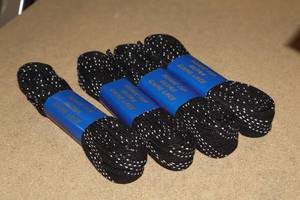 lot 3479 image: Lot of (18 Pairs) ProGuard Sonic Tip 132 Black Skate Laces