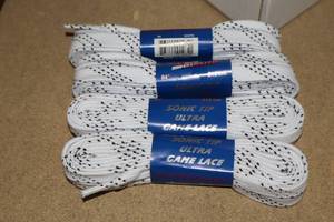 lot 3501 image: Lot of (18 Pairs) ProGuard Sonic Tip Ultra 84 White Skate Laces