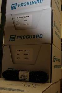lot 3523 image: Lot of (2 Cases) ProGuard 84 Black Classic Hockey Laces 36-count ( 72 total items )