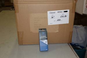 lot 2907 image: Lot of (1 Case) ProGuard 72 White Classic Hockey Lace 250-count ( 250 total items )
