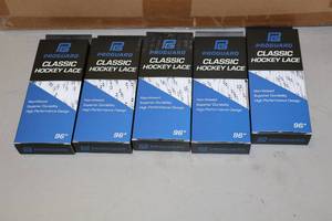 lot 2919 image: Lot of (20 Pairs) ProGuard 96 White Classic Hockey Lace