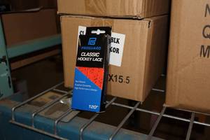 lot 3135 image: Lot of (1 Case) ProGuard 120 OrangeBlack Classic Hockey Lace 36-count ( 36 total items )