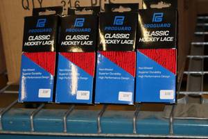 lot 3141 image: Lot of (18 Pairs) ProGuard 72 RedBlack Classic Hockey Lace