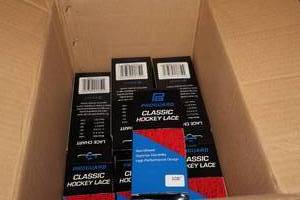 lot 3148 image: Lot of (2 Cases) ProGuard 72 RedBlack Classic Hockey Lace 36-count ( 72 total items )