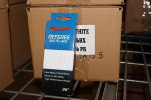 lot 3152 image: Lot of (1 Case) ProGuard 96 White Referee Skate Lace 36-count ( 36 total items )