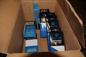 lot 3155 image: Lot of (7 Pairs) ProGuard 120 White Referee Skate Lace