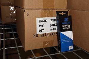 lot 3158 image: Lot of (1 Case) ProGuard 120 White Referee Skate Lace 36-count ( 36 total items )