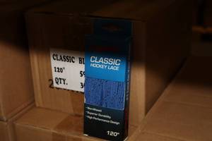 lot 3188 image: Lot of (1 Case) ProGuard 120 BlueBlack Classic Hockey Lace 36-count ( 36 total items )