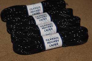 lot 3532 image: Lot of (18 Pairs) ProGuard 108 Black Classic Hockey Laces