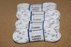 lot 3541 image: Lot of (18 Pairs) ProGuard 72 White Classic Hockey Laces