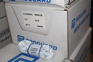 lot 3543 image: Lot of (1 Case) ProGuard 72 White Classic Hockey Laces 36-count ( 36 total items )
