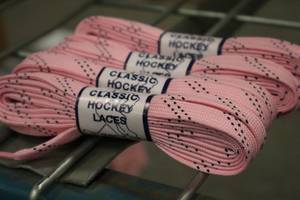 lot 3573 image: Lot of (18) ProGuard 84 Pink Hockey Laces