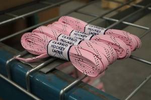lot 3575 image: Lot of (18 Pairs) ProGuard 84 Pink Classic Hockey Laces