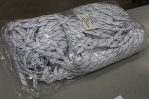 lot 3764 image: Lot of (1 Gross  Bulk - 72pr) ProGuard 84 WhiteBlack Stripe Hockey Laces
