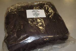 lot 3747 image: Lot of (1 Gross  Bulk - 72pr) ProGuard 108 Brown Hockey Laces