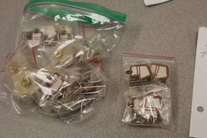 lot 3935 image: Lot of (7 Bags) Put The Bisquit In The Basket Pins 6-count ( 42 total items )