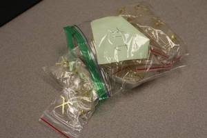 lot 3943 image: Lot of (14 Bags) Hockey Stick and Puck Pins 6-count ( 84 total items )